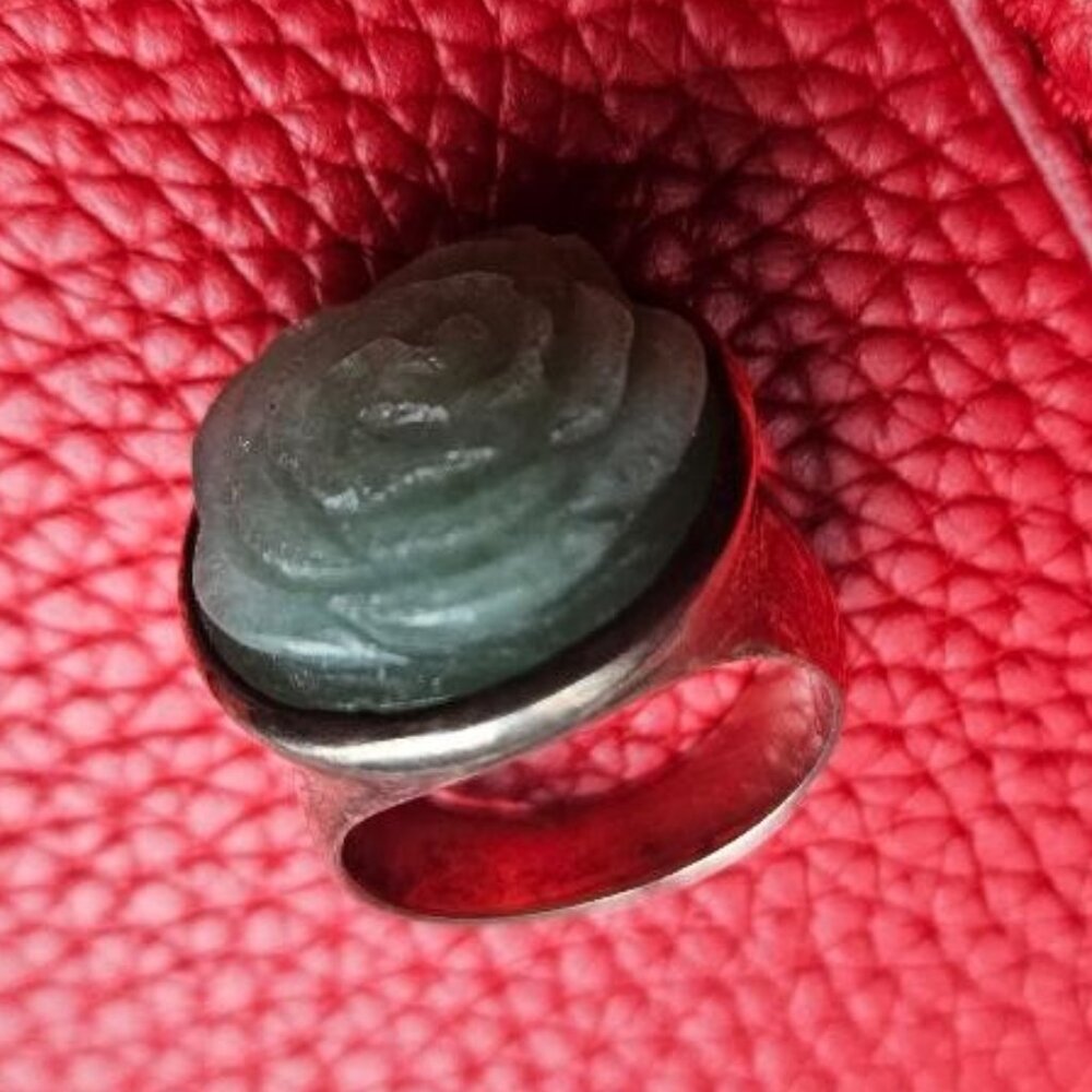 Kenneth Cole Sterling Silver Chrysoprase Ring - Picture 9 of 12